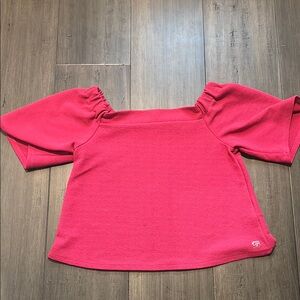 Women's Pink Off-Shoulder Top